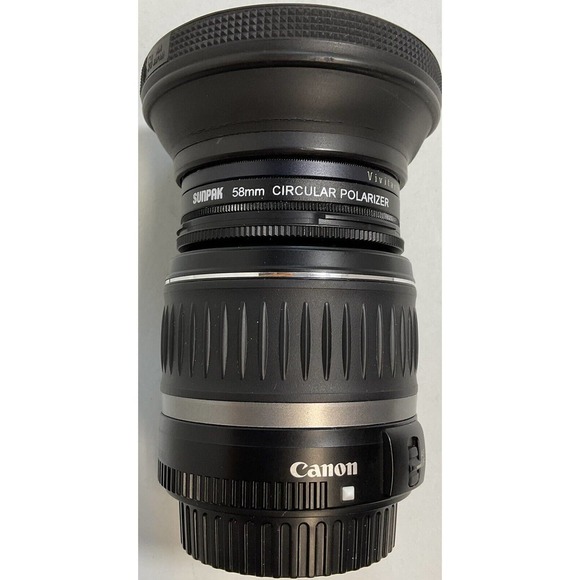 Canon Other - Canon EFS 18+55mm Lens Sunpak 58mm Circular Polarizer Vivitar 58mm Skylight Hood